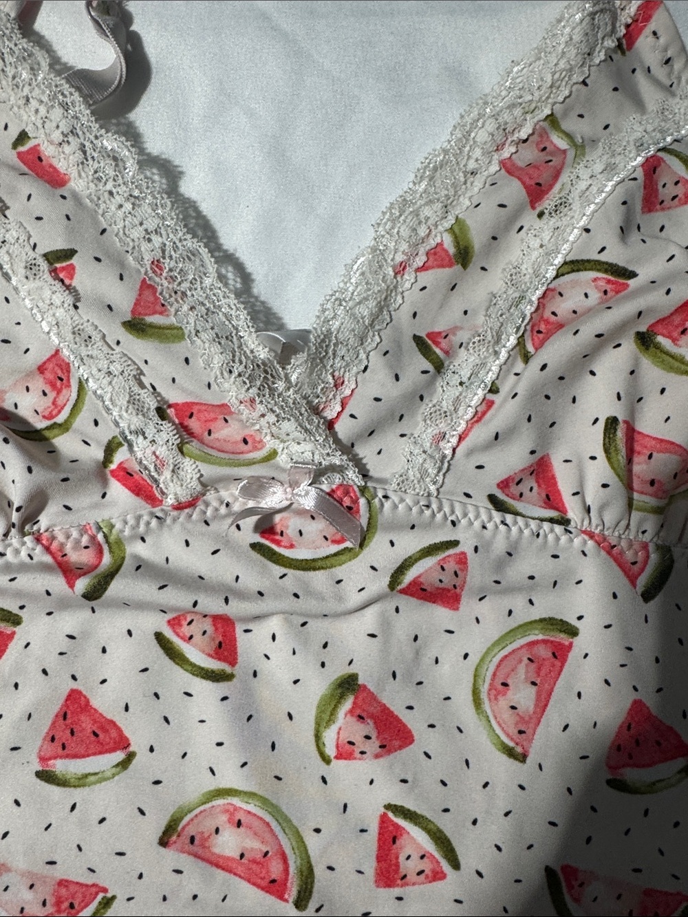 Y2K Marilyn Monroe Watermelon Print Babydoll Cami Top Cottagecore Coquette L - Picture 7 of 12